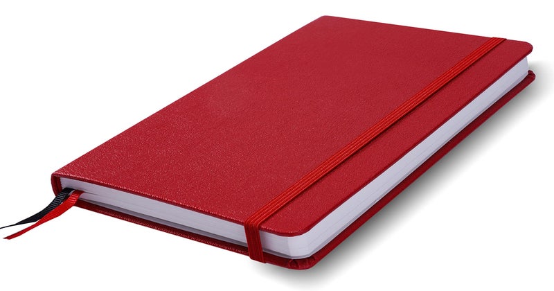 Minimalism Art, Premium Hard Cover Notebook Journal, Classic 5" x 8.3", 122â€…Numberedâ€…Pages, Gussetedâ€…Pocket, Ribbon Bookmark, Extra Thick Ink-Proofâ€…Paperâ€…120gsm, San Francisco (Ruled, Red) - Image 4